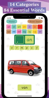 CVC 3 Letter Words and Phonics android App screenshot 0